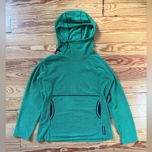 Melanzana Micro Grid Hoodie Fleece Womens V1 Size Medium Green